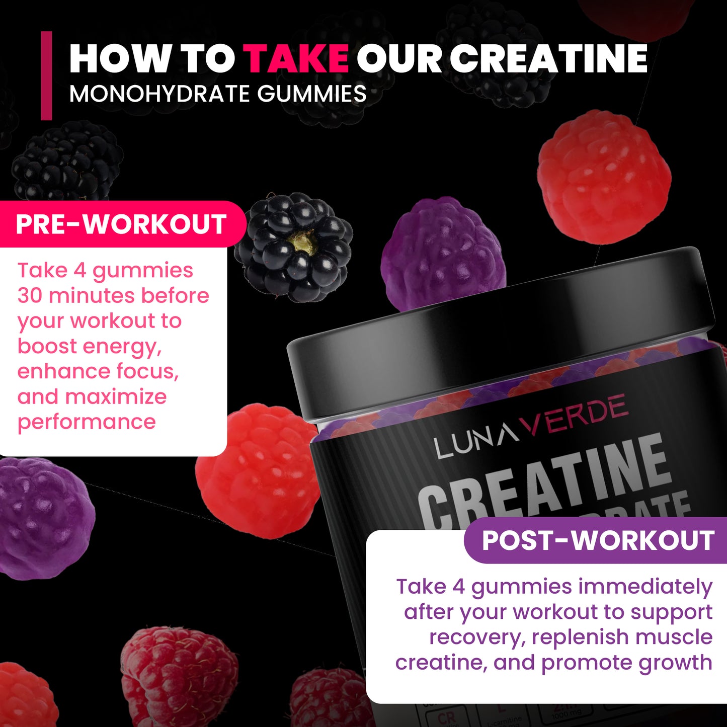 Creatine Gummies (Sugar Free)