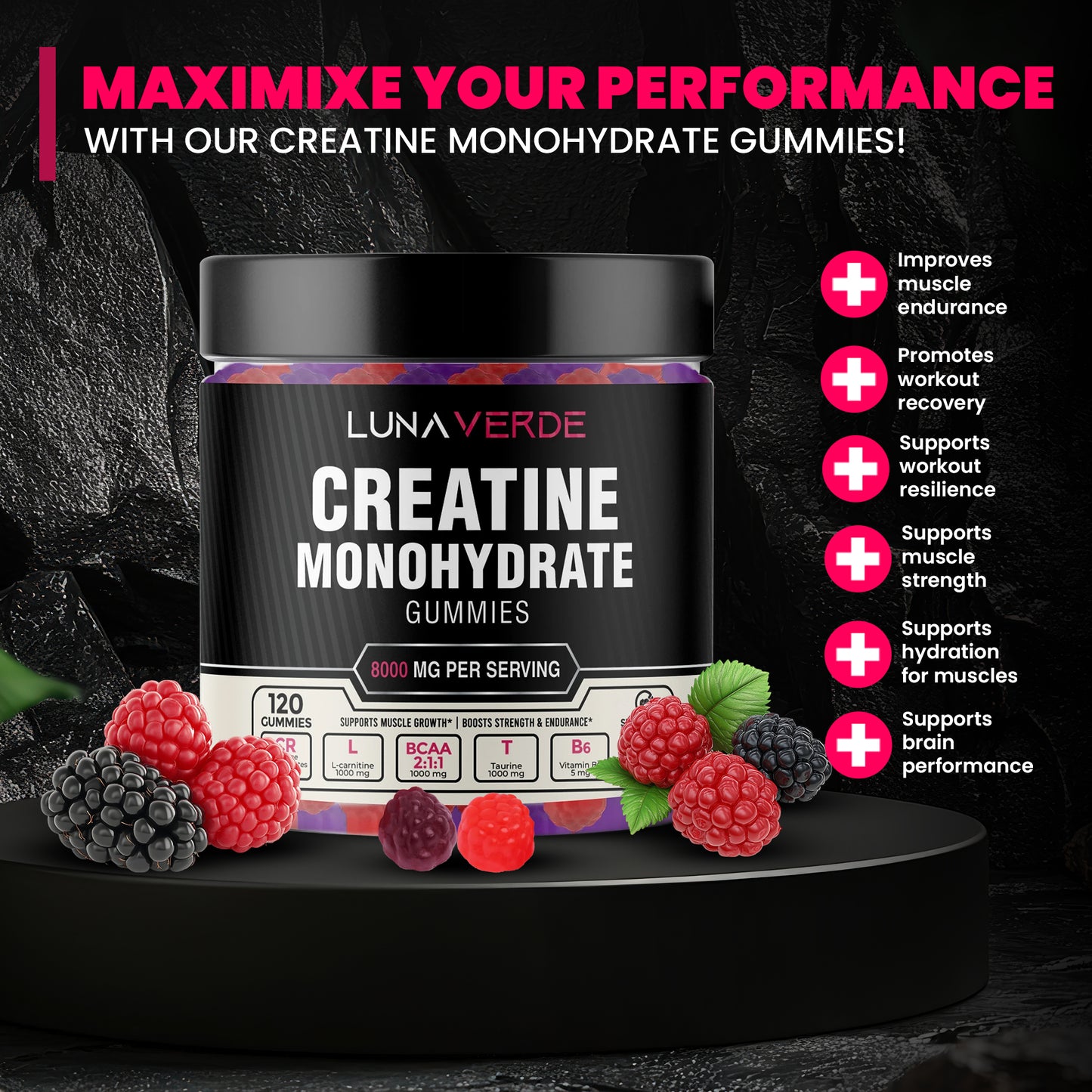 Creatine Gummies (Sugar Free)